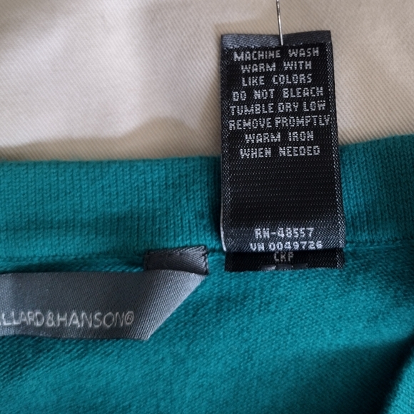 button down front sweater top - Picture 3 of 8